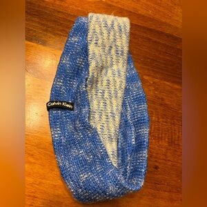 Calvin Klein Blue and White Head band